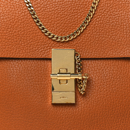 Chloe Grained Lambskin Mini Drew Shoulder Bag Caramel 8 of 12