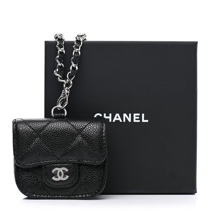 Chanel Caviar Quilted Airpods Pro Case Black 9 of 9