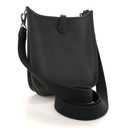 Hermes Taurillon Clemence Evelyne TPM Black 3 of 11