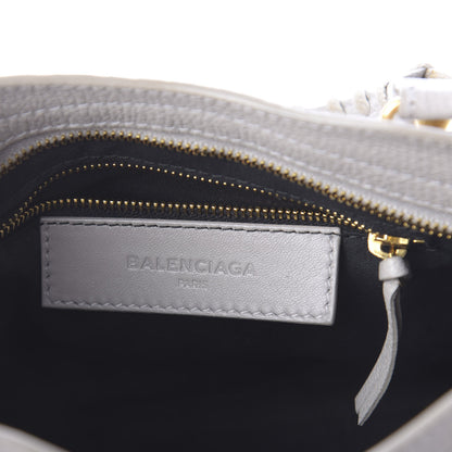 Balenciaga Chevre Gold Metallic Edge Hardware Mini City Gris Clair Gris Perle 8 of 10