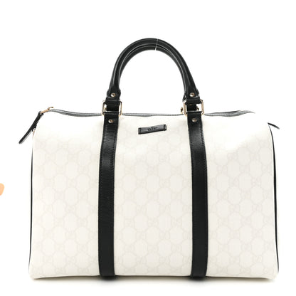 Gucci GG Plus Monogram Medium Joy Boston White Black 1 of 10