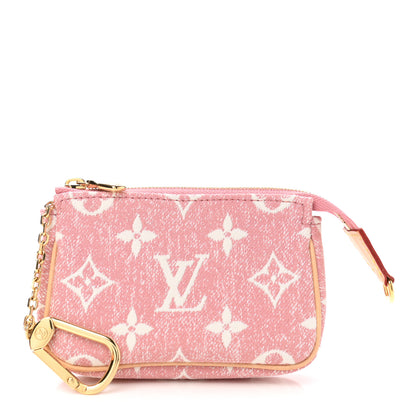 Louis Vuitton Denim Jacquard Monogram Micro Pochette Accessories Rose 1 of 7