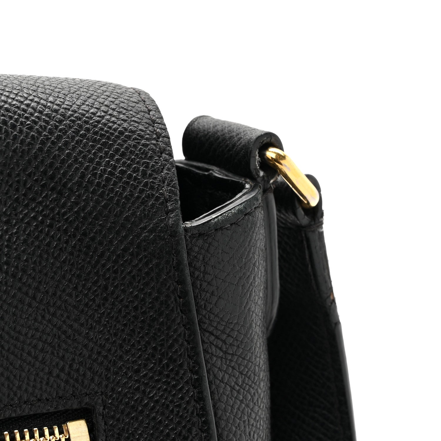 Celine Grained Calfskin Large Trotteur Black 14 of 14