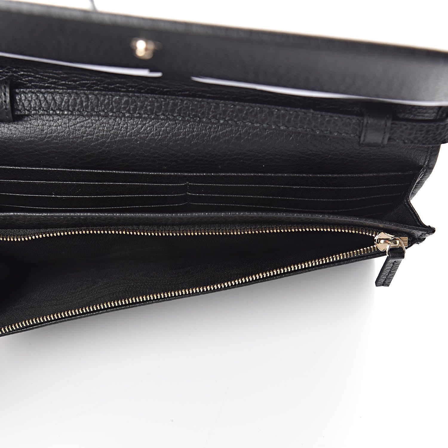 Gucci Dollar Calfskin Mini Swing Wallet Bag Black 6 of 8
