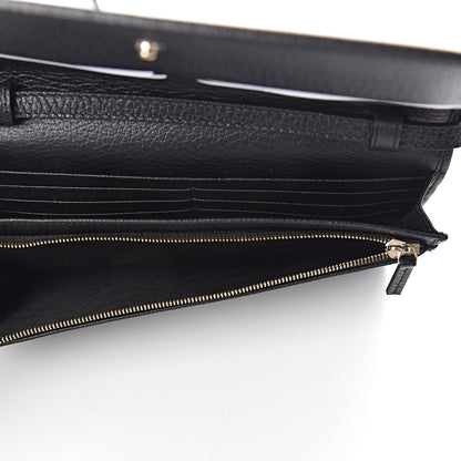 Gucci Dollar Calfskin Mini Swing Wallet Bag Black 6 of 8