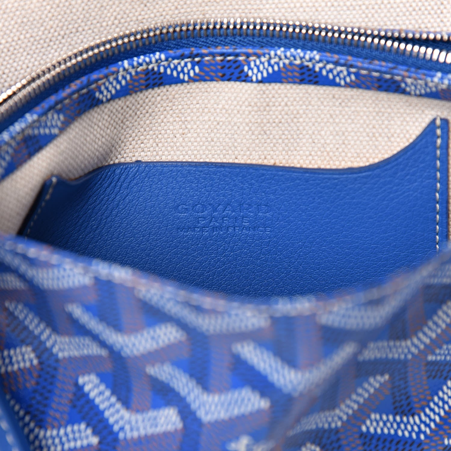 Goyard Goyardine Plumet Wallet Clutch Sky Blue 8 of 8
