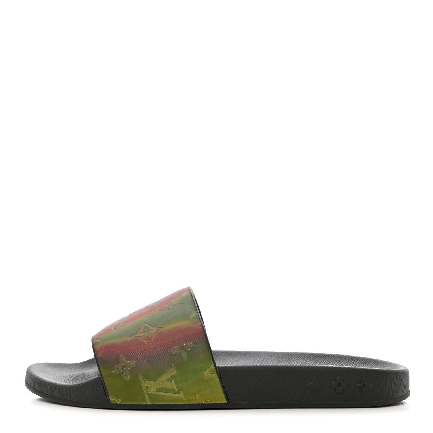 Louis Vuitton Monogram Watercolor Mens Waterfront Mules 7 Black 1 of 10