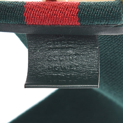 Gucci Web Elastic Plexiglass GG Marmont Belt 70 28 Red Green 5 of 6