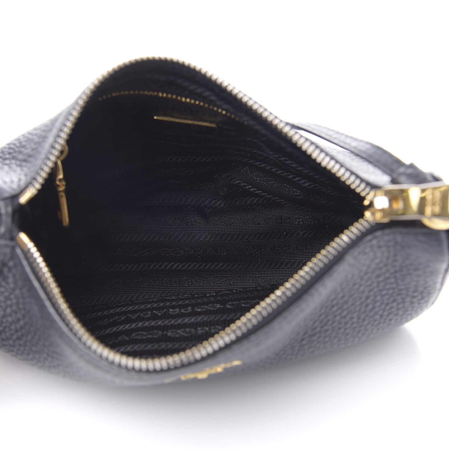Vitello Daino Pochette Bag Black