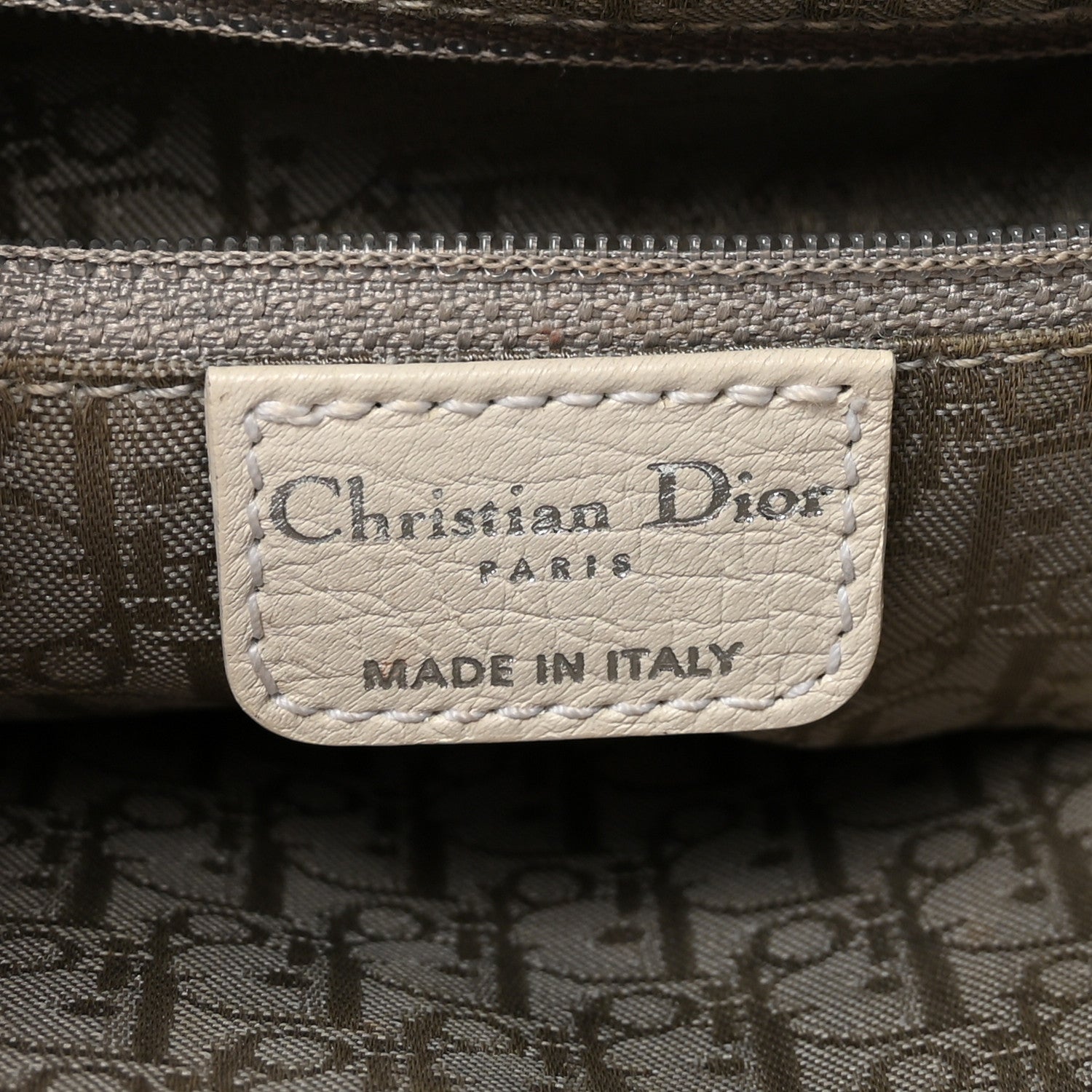 Christian Dior Calfskin Braided Gaucho Double Saddle Bag White 6 of 10