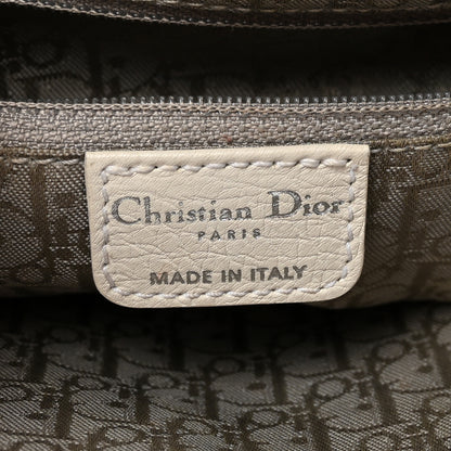 Christian Dior Calfskin Braided Gaucho Double Saddle Bag White 6 of 10
