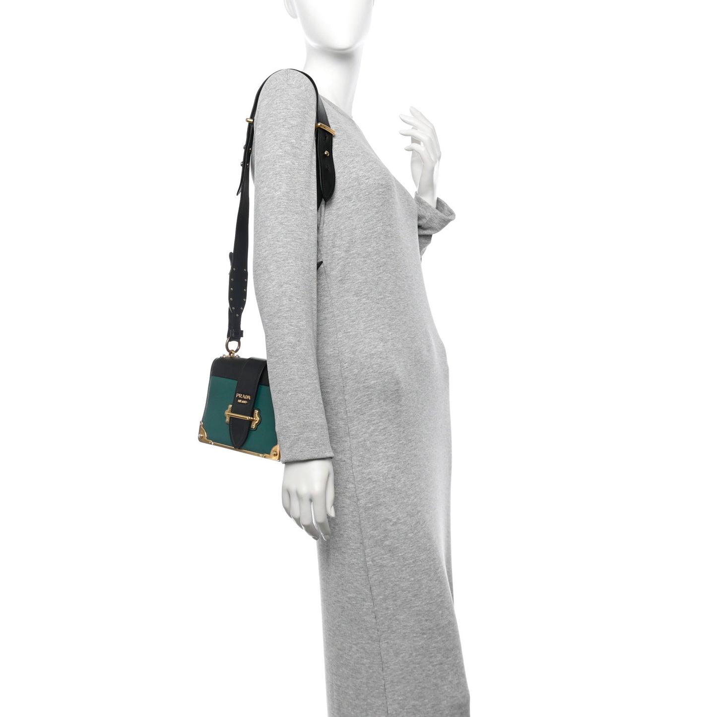 City Calf Saffiano Cahier Bag Biliardo Black