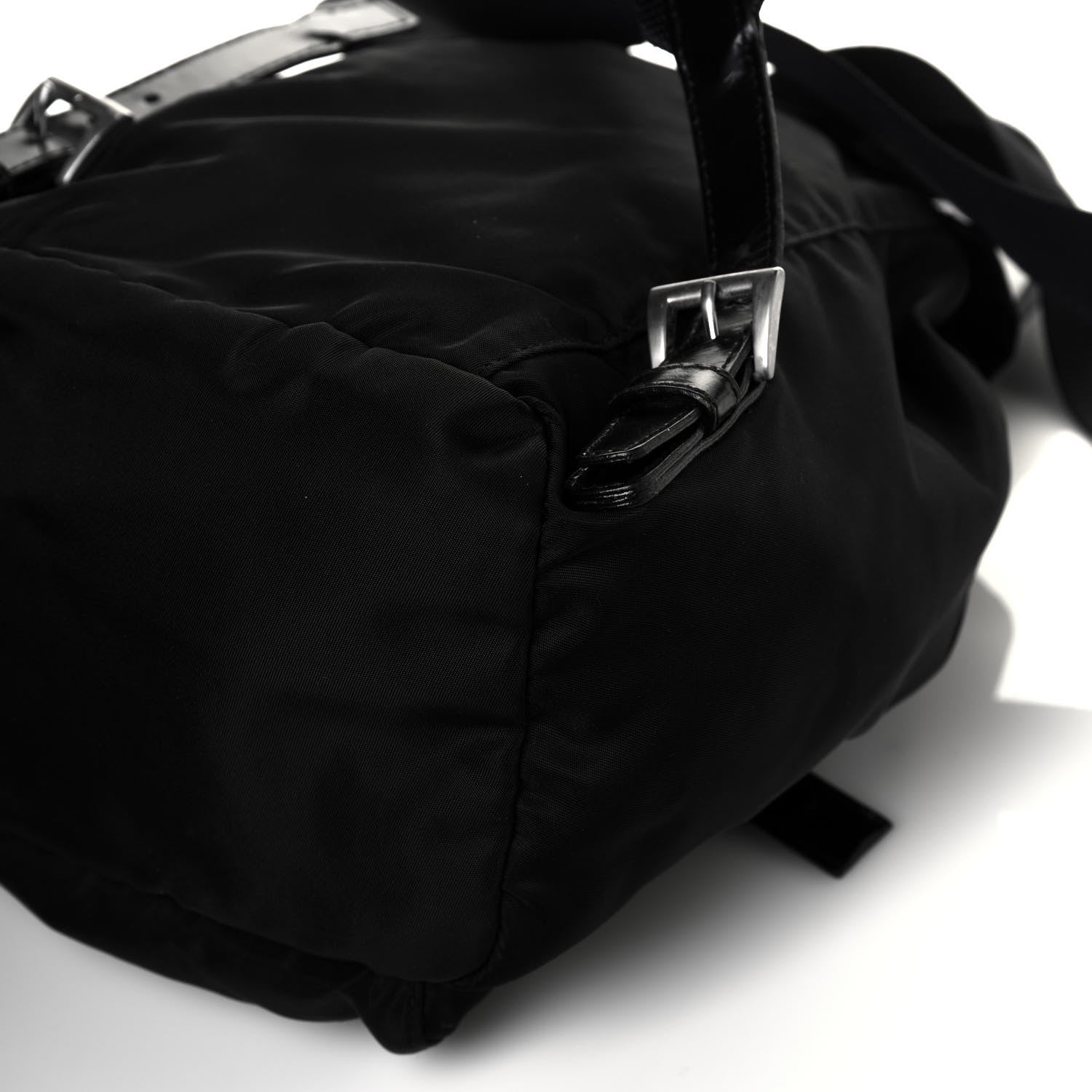 Prada Tessuto Nylon Vela Cinch Backpack Black 10 of 10