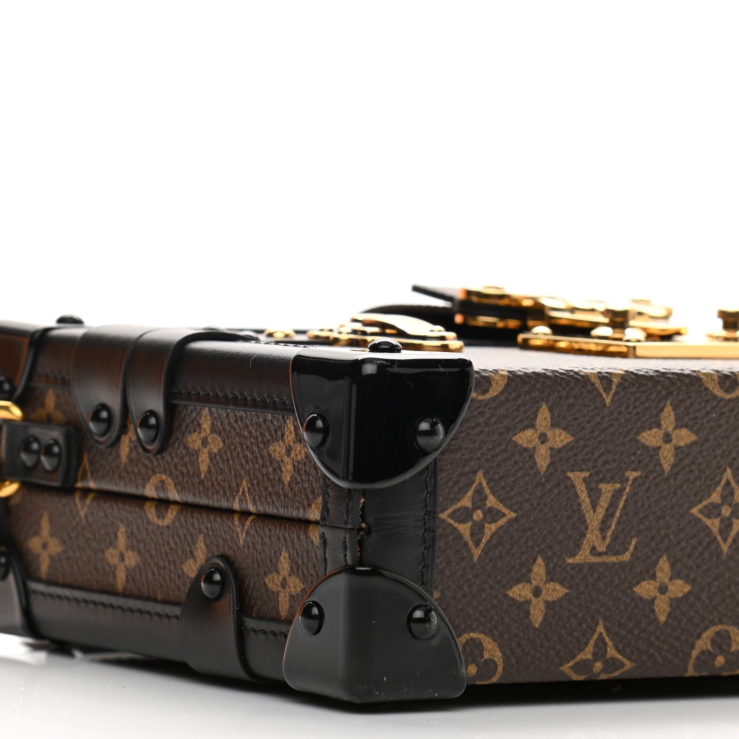Louis Vuitton Monogram Petite Malle Black 9 of 13