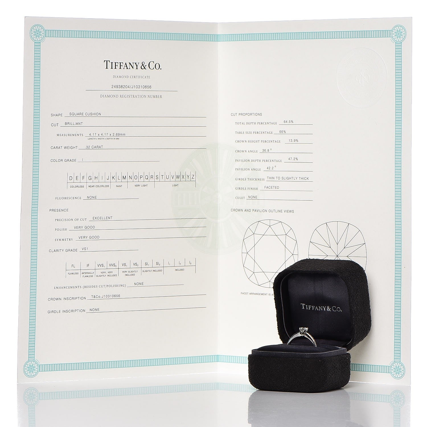 Tiffany Platinum Diamond .32ct Novo Ring 5.25 7 of 14