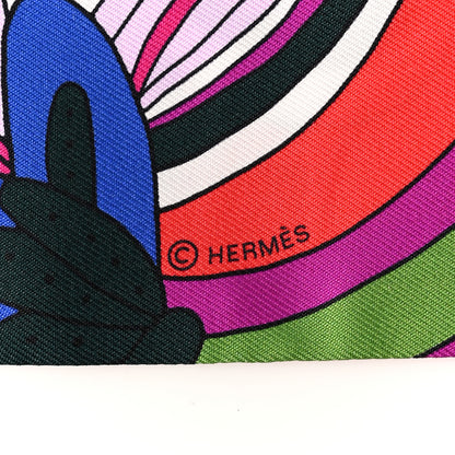 Hermes Silk Le Jardin de la Maharani Twilly 3 of 3