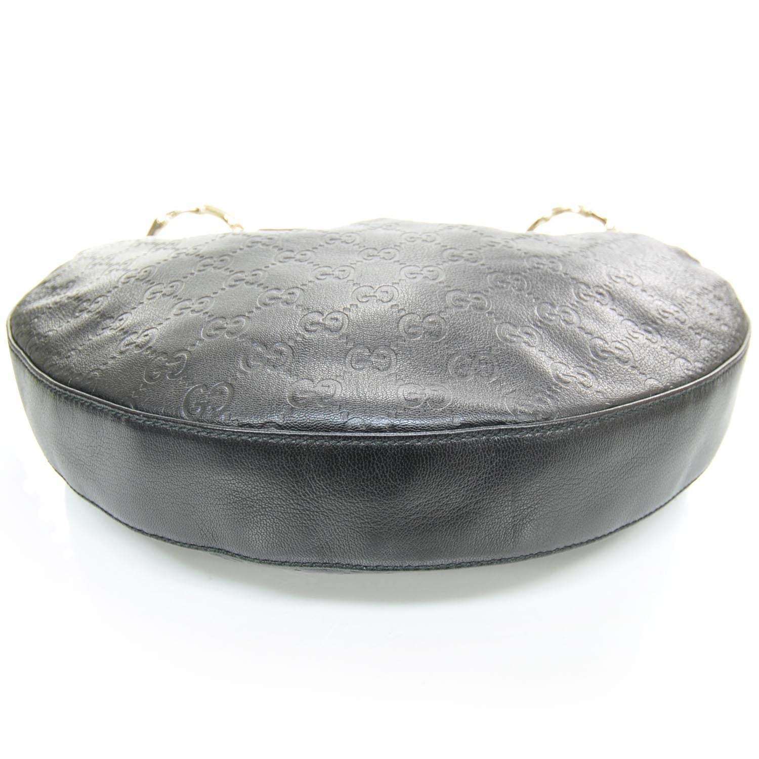 Gucci Guccissima Half Moon Bamboo Ring Hobo 4 of 9