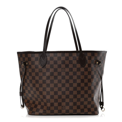 Louis Vuitton Damier Ebene Neo Neverfull MM Rose Ballerine 1 of 14