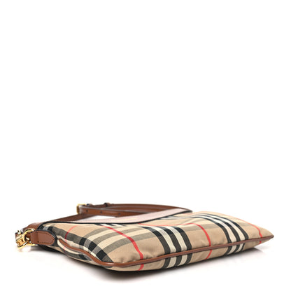 Burberry Horseferry Check Peyton Crossbody Clutch Bag Brown 4 of 9