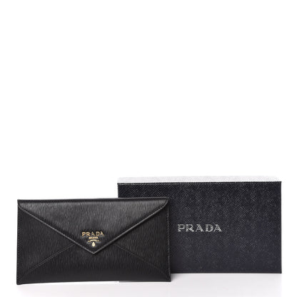 Prada Vitello Move Envelope Wallet Black 9 of 9