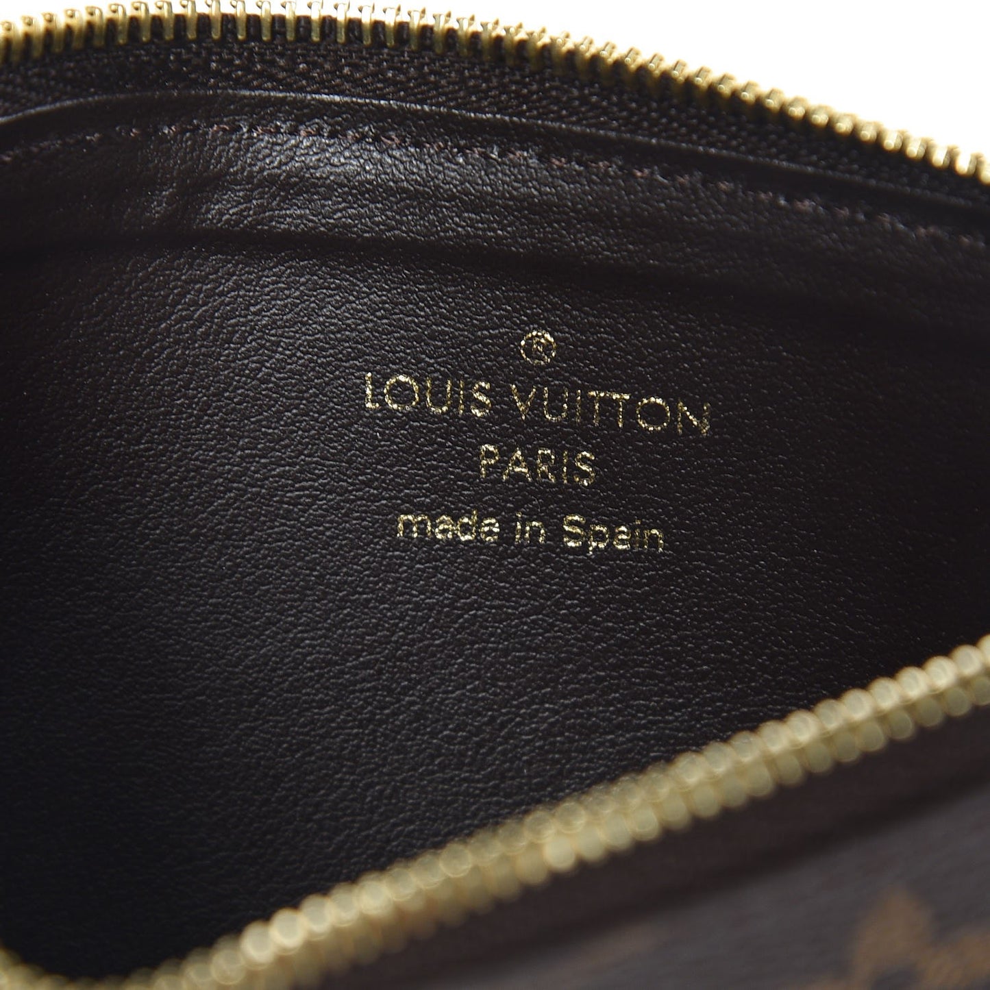 Monogram Felicie Chain Wallet Zippered Insert Rose Ballerine