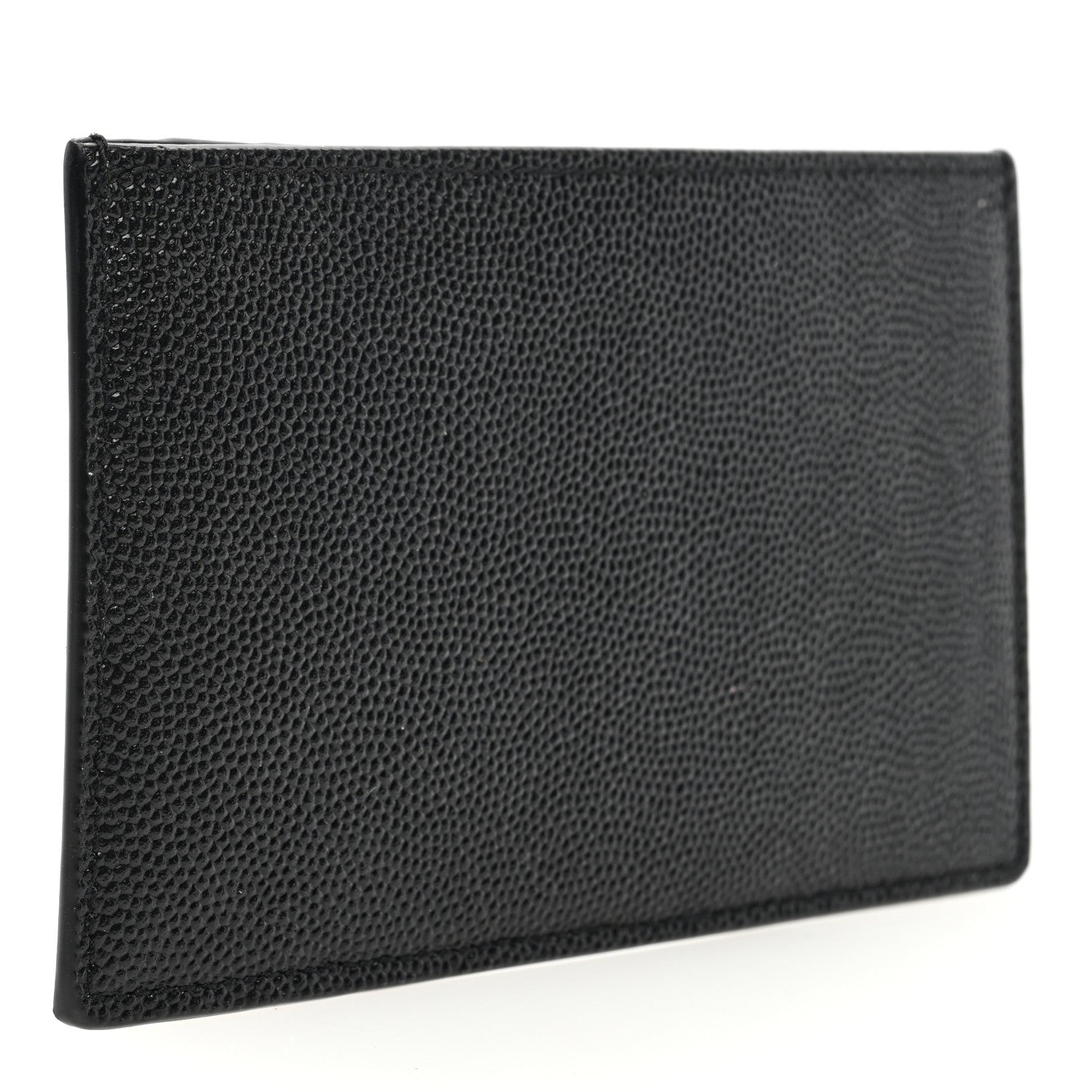 Saint Laurent Grain De Poudre Calfskin Uptown Card Holder Black 3 of 6