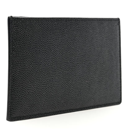 Saint Laurent Grain De Poudre Calfskin Uptown Card Holder Black 3 of 6