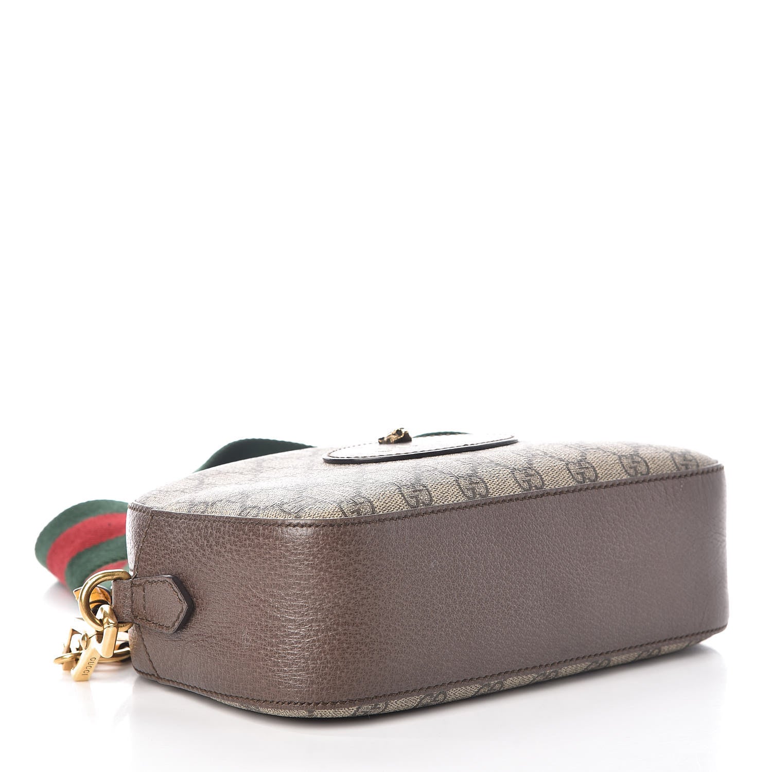 Gucci GG Supreme Monogram Web Neo Vintage Shoulder Bag Beige New Acero Crop 4 of 9