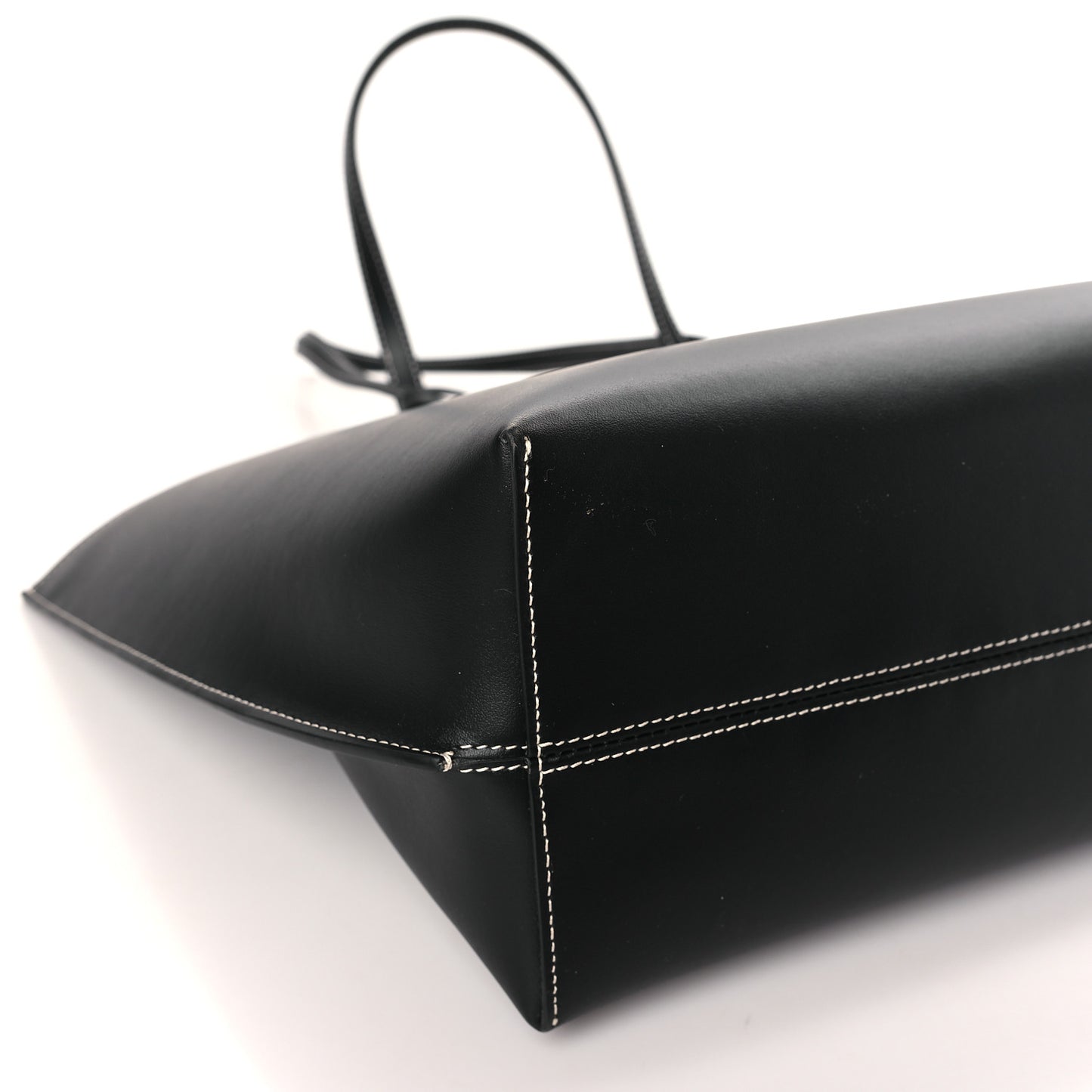 Calfskin Monogram Motif TB Medium Soft Tote Black