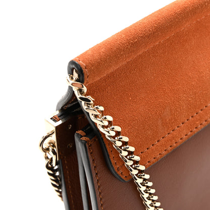 Chloe Calfskin Suede Mini Chain Faye Shoulder Bag Tobacco 11 of 12
