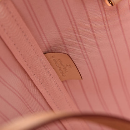 Louis Vuitton Damier Azur Neo Neverfull MM Rose Ballerine 9 of 11