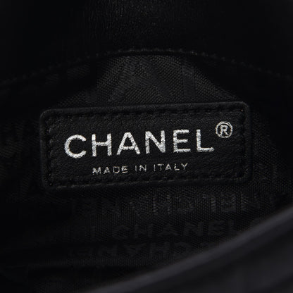 Chanel Satin Square Quilted Lipstick Charm Mini Flap Black 6 of 7