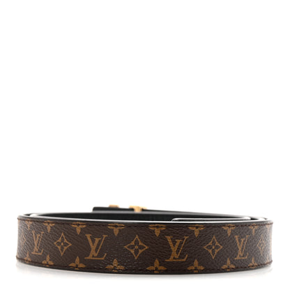 Louis Vuitton Calfskin Monogram 25mm LV Iconic Reversible Belt Black 95 38 Black 2 of 6