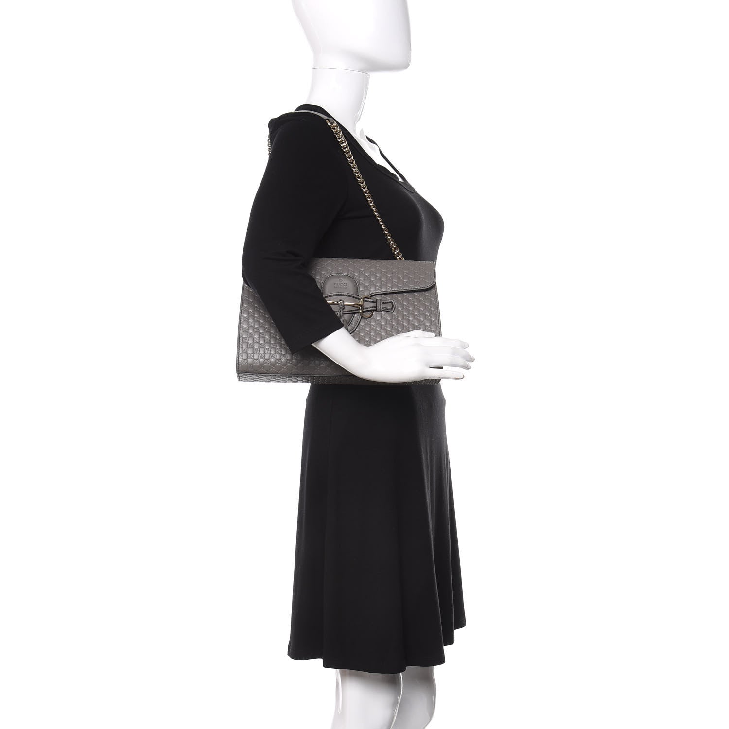Gucci Soft Microguccissima Medium Emily Chain Shoulder Bag Loess 2 of 10