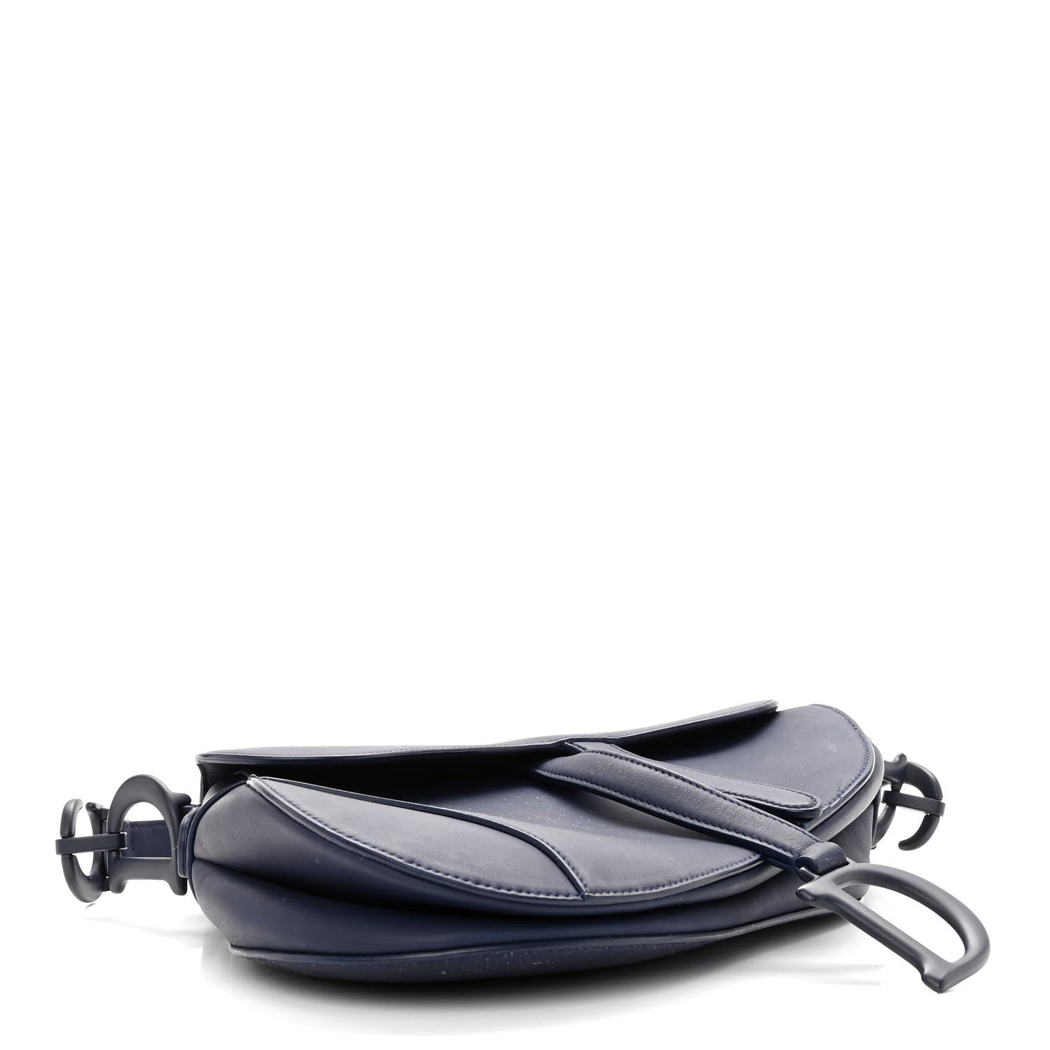 Christian Dior Ultra Matte Calfskin Saddle Bag Blue 4 of 11