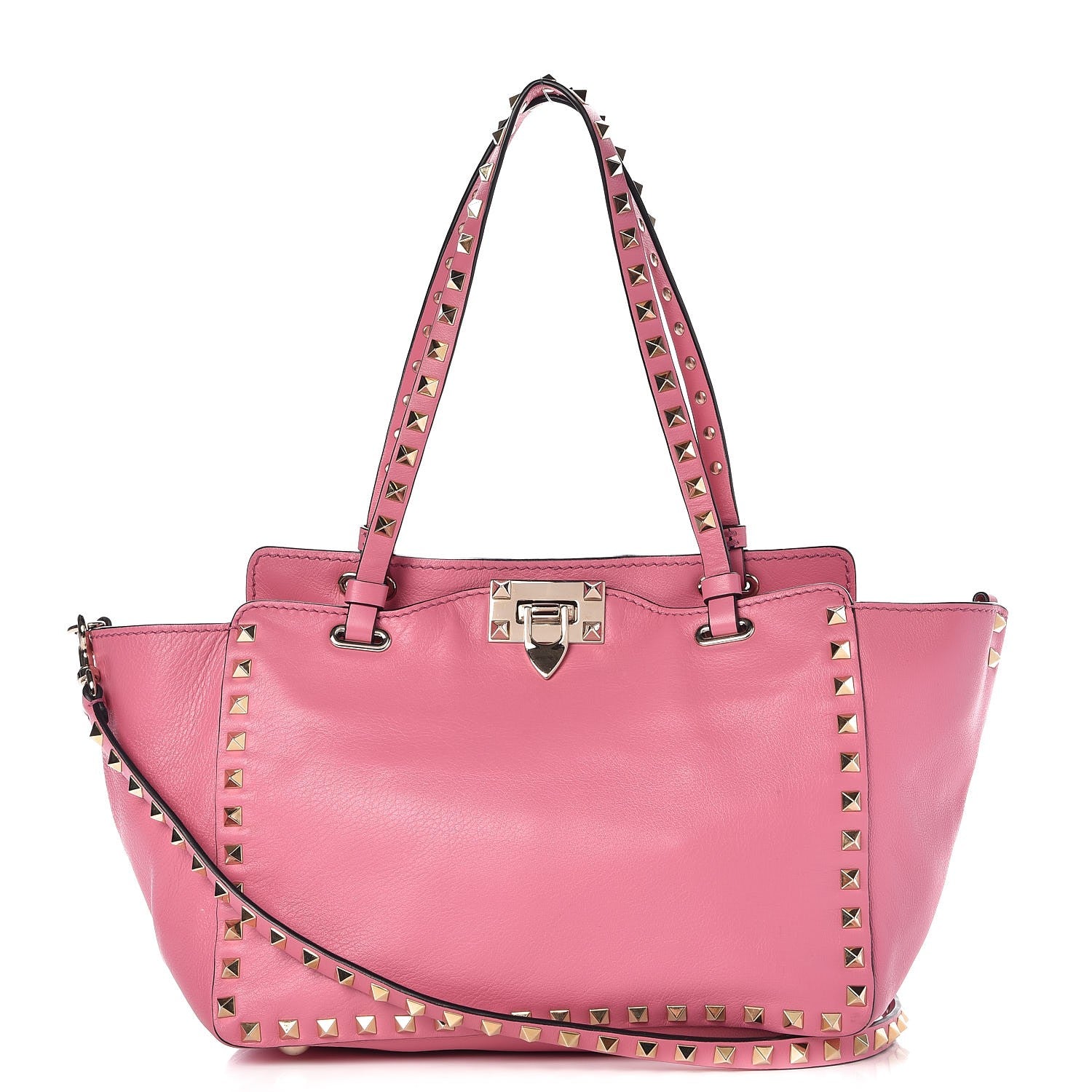Valentino Garavani Vitello Small Rockstud Tote Ninphea 1 of 11