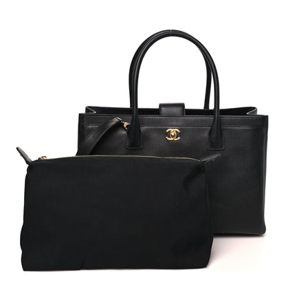 Chanel Calfskin Cerf Executive Shopper Tote Black 3 of 12