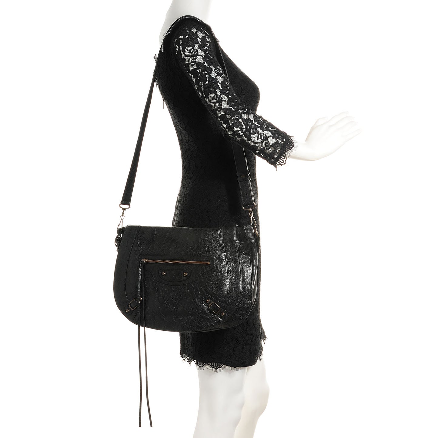 Agneau Classic Hardware Neo Folk Messenger Black