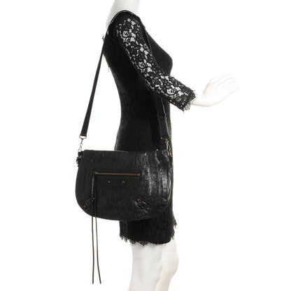 Balenciaga Agneau Classic Hardware Neo Folk Messenger Black 2 of 11