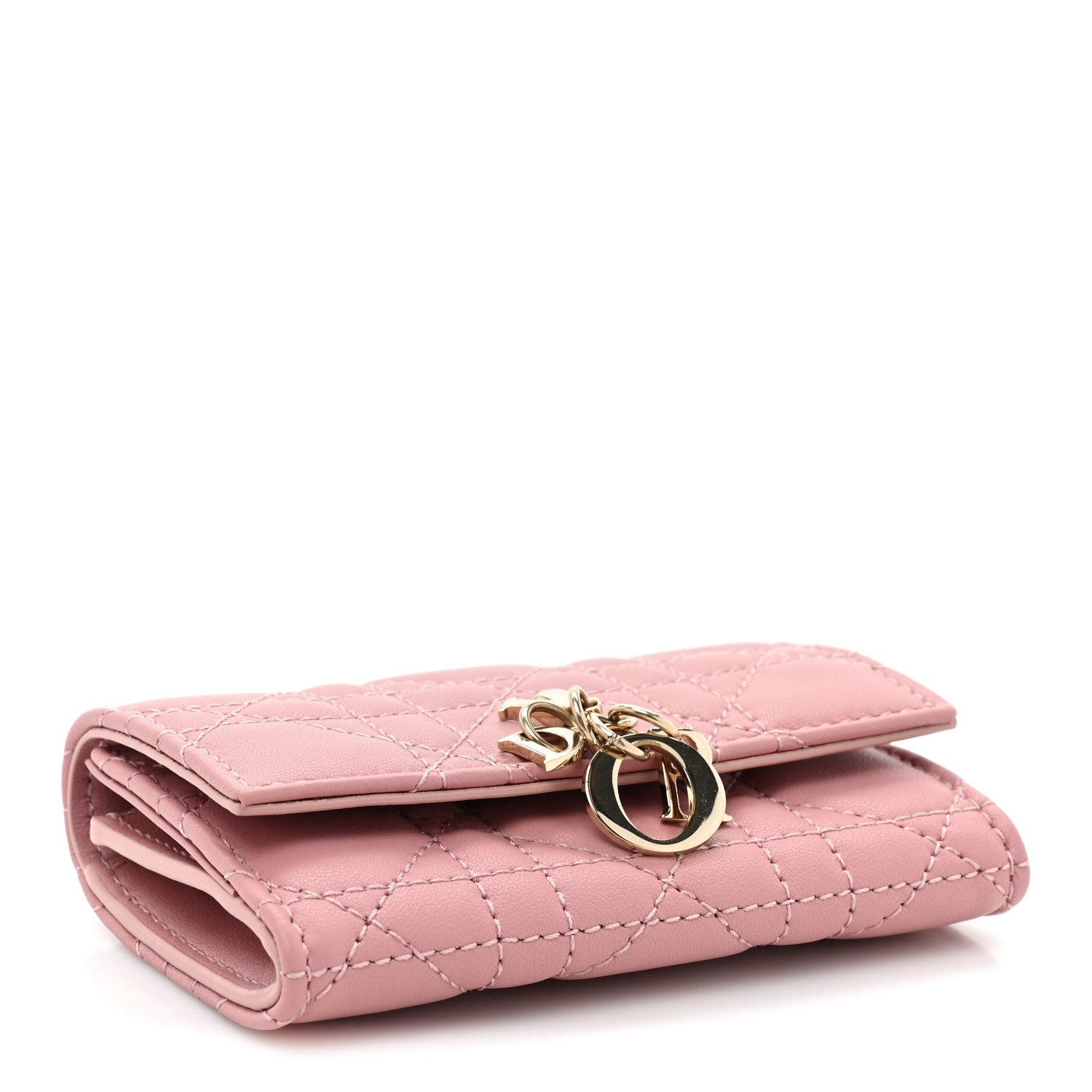 Christian Dior Lambskin Cannage Miss Dior Glycine Wallet Pink 4 of 10