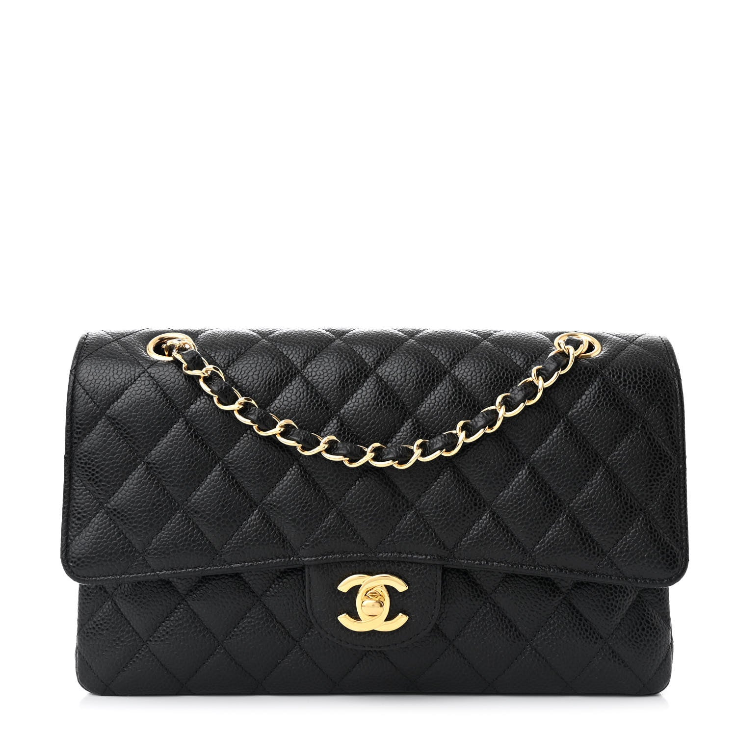 Chanel Caviar Quilted Medium Double Flap Black 1 of 11