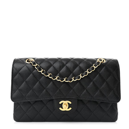 Chanel Caviar Quilted Medium Double Flap Black 1 of 11