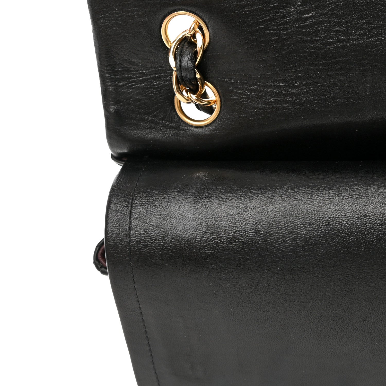 Chanel Lambskin Quilted Maxi Double Flap Black 16 of 22