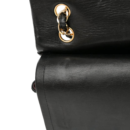 Chanel Lambskin Quilted Maxi Double Flap Black 16 of 22