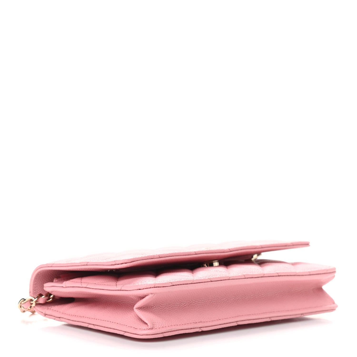 Chanel Caviar Quilted Wallet on Chain WOC Pink 4 of 10