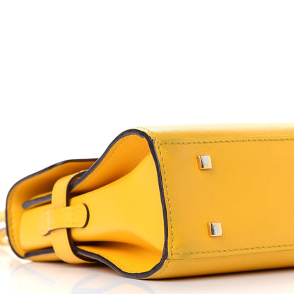 Delvaux Smooth Calfskin Mini Tempete Satchel Yellow 9 of 10