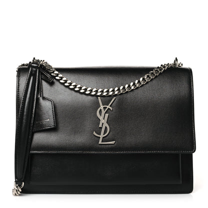 Saint Laurent Calfskin Medium Monogram Sunset Black 1 of 10