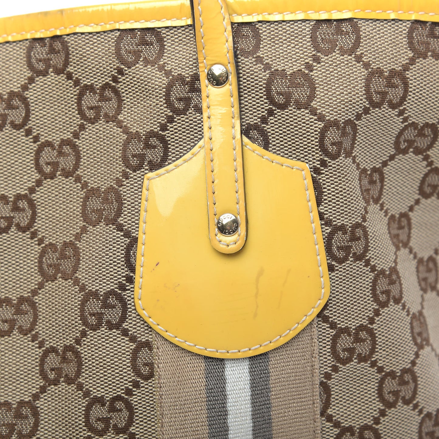 Monogram Web Large Jolie Tote Yellow