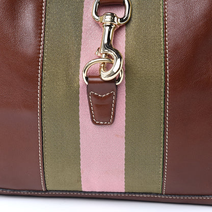Gucci Calfskin Web Medium Jackie O Bouvier Hobo Brown 11 of 11