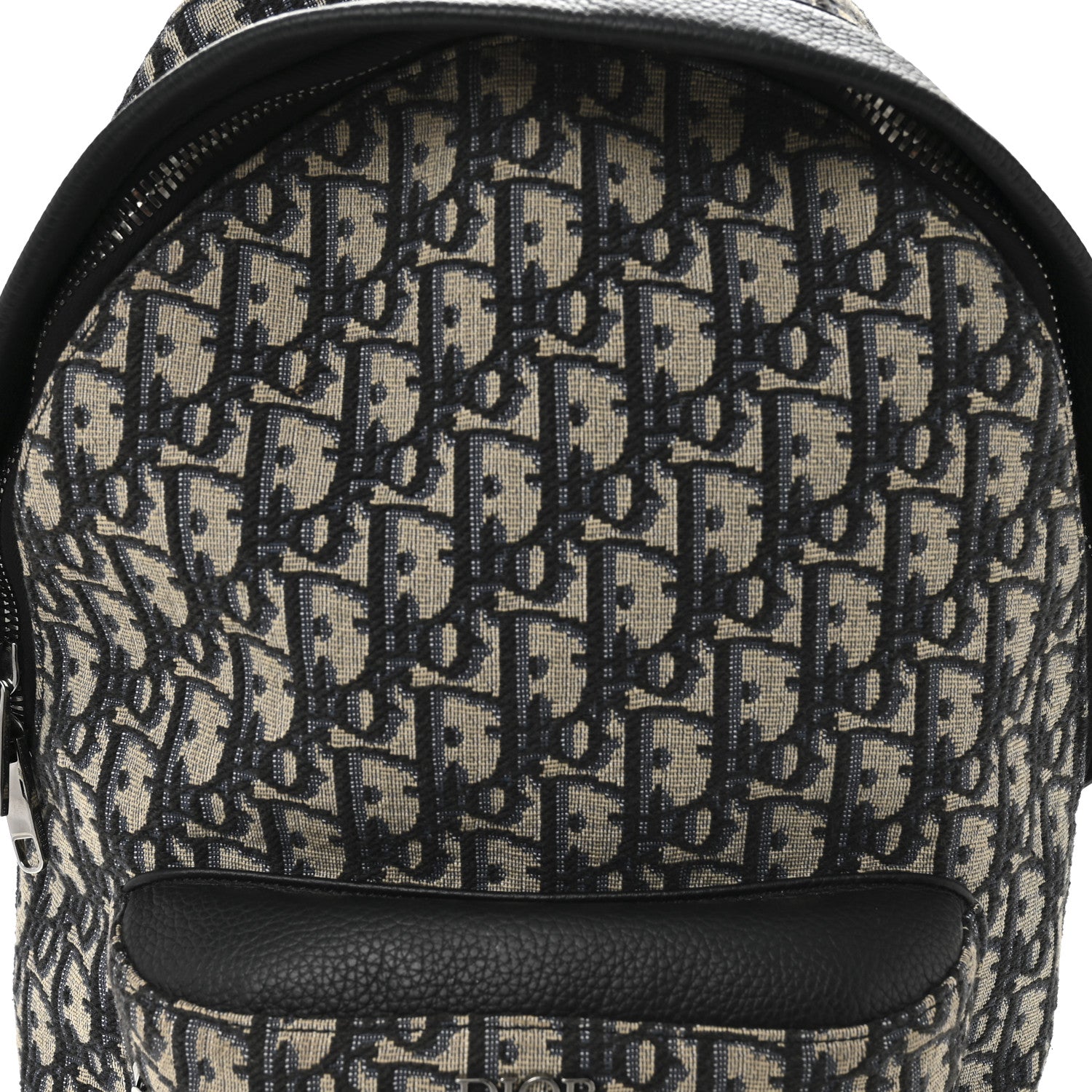 Christian Dior Oblique Calfskin Rider Kid's Backpack Beige Black 8 of 10